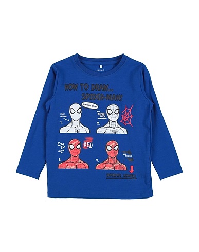 NAME IT® T-shirt Bleu 95% Coton, 5% Élasthanne