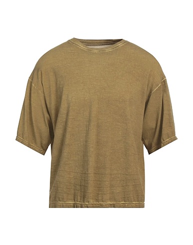 NOVEMB3R Basic T-Shirt Militärgrün 70% Baumwolle, 30% Leinen