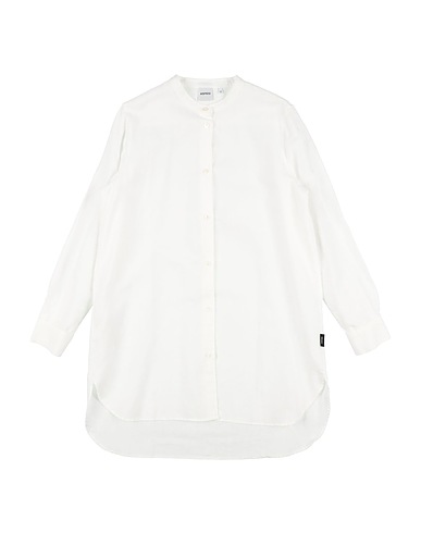 ASPESI Camicia tinta unita Bianco 55% Lino, 45% Cotone