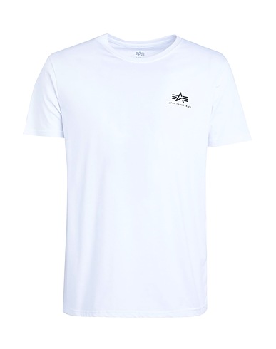 ALPHA INDUSTRIES Basic t-Shirt Λευκό 100% Βαμβάκι