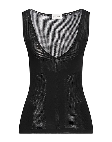 P.A.R.O.S.H. Top Noir 80% Viscose, 20% Polyamide