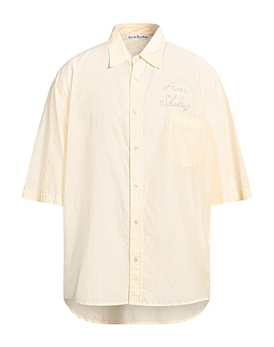 ACNE STUDIOS Striped shirt Yellow 100% Cotton