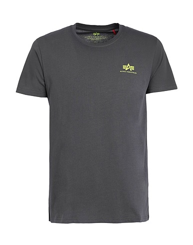 ALPHA INDUSTRIES T-shirt Piombo 100% Cotone