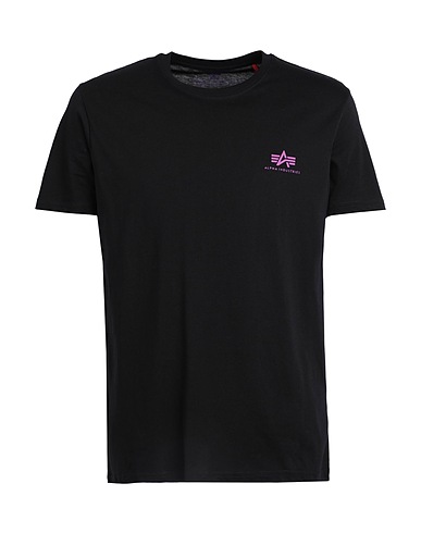 ALPHA INDUSTRIES T-shirt Nero 100% Cotone