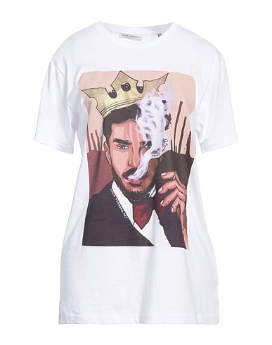 NEVER PERFECT Camiseta Blanco 100% Algodón orgánico