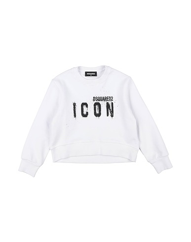 DSQUARED2 Sweatshirt ICON White 100% Cotton, Elastane
