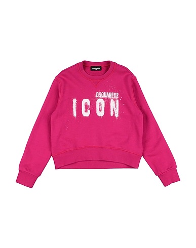 DSQUARED2 Sweatshirt Magenta 100% Cotton, Elastane