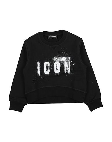 DSQUARED2 Sweatshirt ICON Black 100% Cotton, Elastane