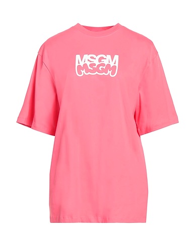 MSGM T-shirt Fucsia 100% Cotone