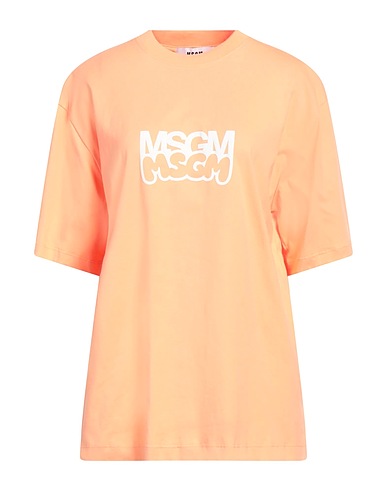 MSGM T-shirt Albicocca 100% Cotone