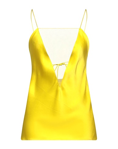 STELLA McCARTNEY Camisole Yellow 64% Acetate, 36% Viscose, Silk