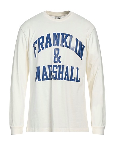 FRANKLIN & MARSHALL T-shirt Blanc cassé 100% Coton