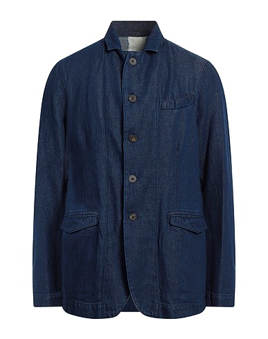 MESSAGERIE Denim jacket Blue 60% Cotton, 40% Linen