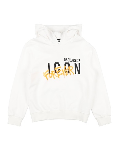 DSQUARED2 Sweatshirt ICON White 100% Cotton, Elastane