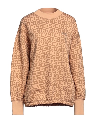 GCDS Sweatshirt Light brown 100% Cotton