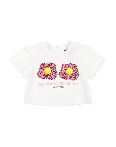 MARC ELLIS T-shirt White 95% Cotton, 5% Elastane