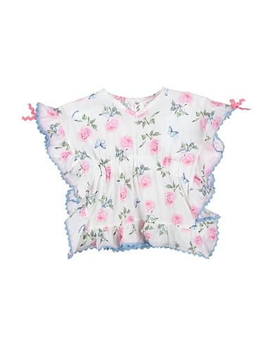 MONNALISA Top White 100% Cotton