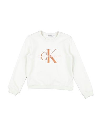 CALVIN KLEIN JEANS Sweatshirt Ivory 86% Cotton, 14% Polyester