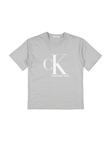 CALVIN KLEIN JEANS T-shirt Light grey 100% Cotton