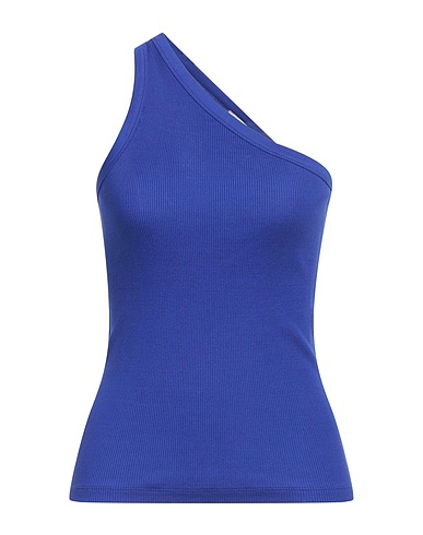 RÓHE One-Shoulder-Top Königsblau 100% Baumwolle