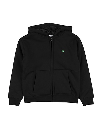 CALVIN KLEIN JEANS Felpa Nero 71% Poliestere, 29% Cotone