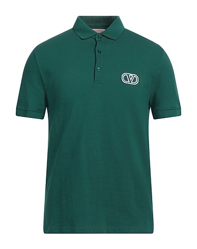 VALENTINO GARAVANI Poloshirt Smaragdgrün 100% Baumwolle, Polyester