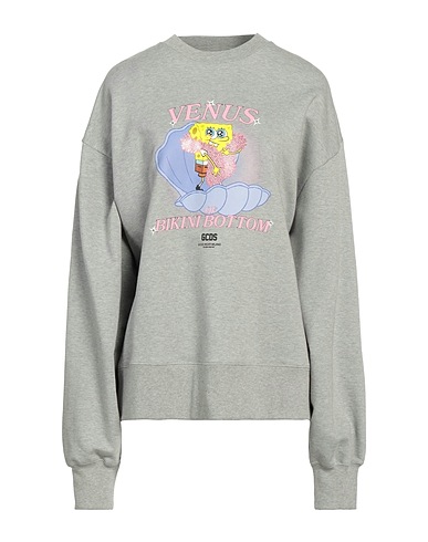 GCDS Sweatshirt Light grey 100% Cotton