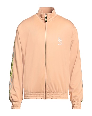 GCDS Sweat-shirt Beige 95% Polyester, 5% Élasthanne