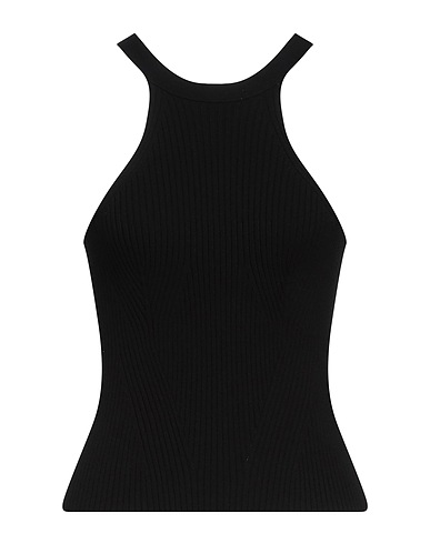 ELEONORA GOTTARDI Top Black 70% Viscose, 30% Polyester