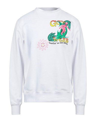 GCDS Sweatshirt White 100% Cotton