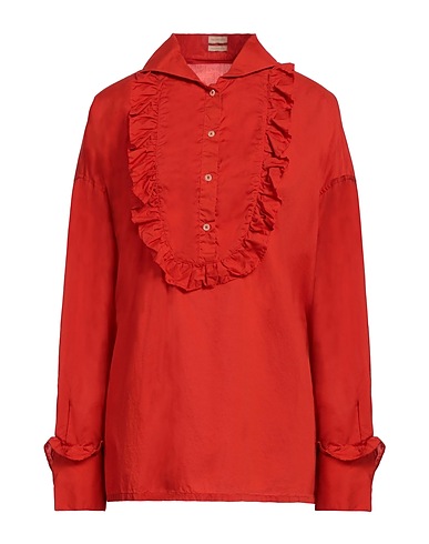 MASSIMO ALBA Top Tomatenrot 100% Baumwolle