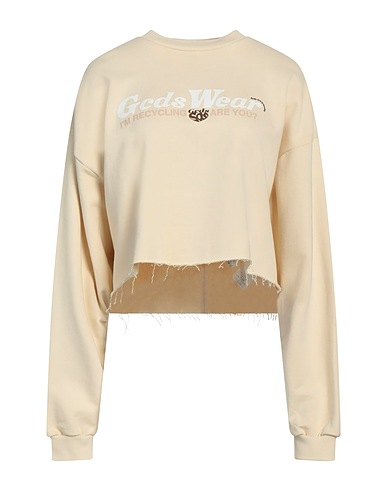 GCDS Sweat-shirt Beige 100% Coton