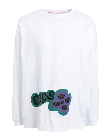 GCDS T-shirt Bianco 100% Cotone
