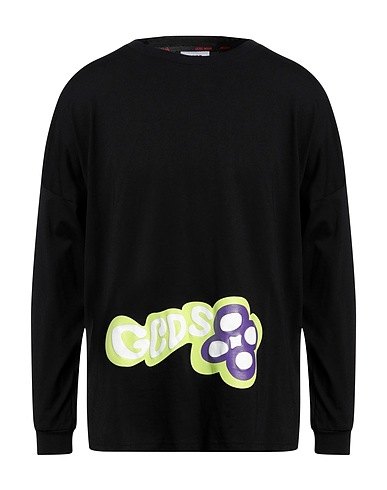 GCDS T-shirt Nero 100% Cotone
