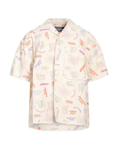 JACQUEMUS Patterned shirt Beige 100% Cotton