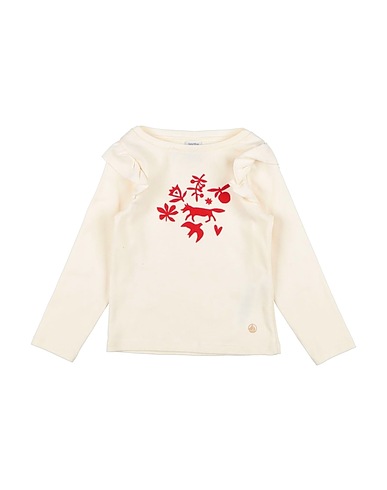 PETIT BATEAU T-Shirt Elfenbein 100% Baumwolle