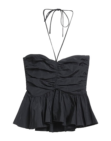 MSGM Top Noir 75% Viscose, 25% Lin