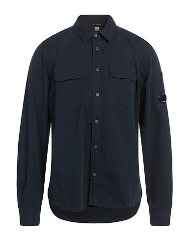 C.P. COMPANY Linen shirt Midnight blue 100% Linen