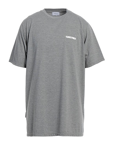 FAMILY FIRST  Milano Basic T-Shirt Light grey 100% Cotton
