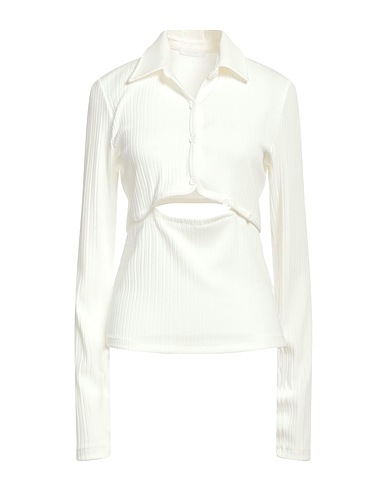 HELMUT LANG Polo shirt White 95% Polyester, 5% Elastane