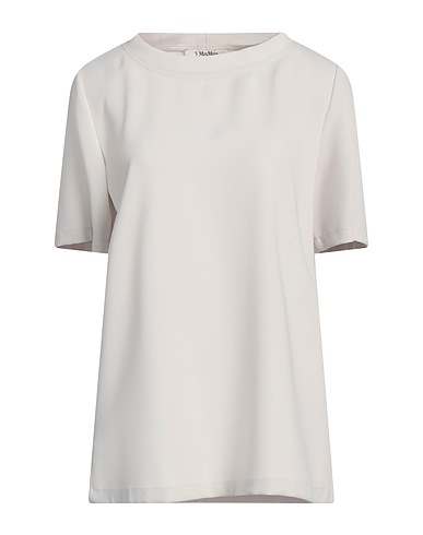 'S MAX MARA Top Grigio chiaro 70% Triacetato, 30% Poliestere