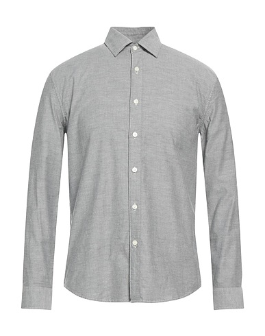 MICHAEL KORS MENS Patterned shirt Black 98% Cotton, 2% Elastane