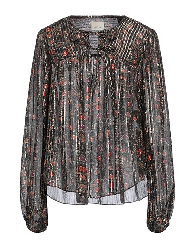 ISABEL MARANT Top Black 84% Silk, 16% Lurex®