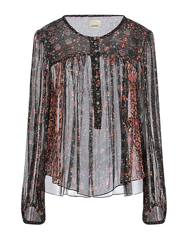 ISABEL MARANT Top Nero 100% Seta