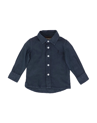 TRUSSARDI JUNIOR Solid colour shirt 70% Cotton, 30% Linen