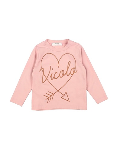 VICOLO T-shirt Rose clair 93% Coton, 7% Élasthanne