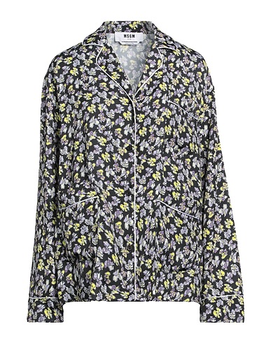MSGM Camicie  e bluse fantasia Nero 100% Poliestere