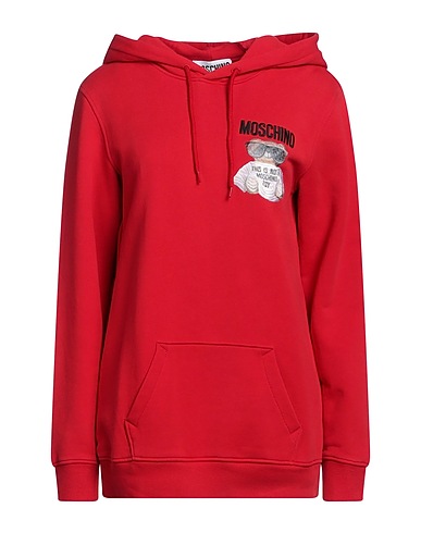 MOSCHINO Hooded track jacket  COUTURE Red 100% Cotton