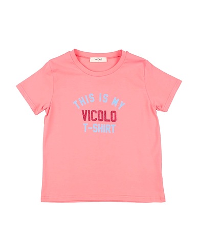 VICOLO T-Shirt Rosa 95% Baumwolle, 5% Elastan