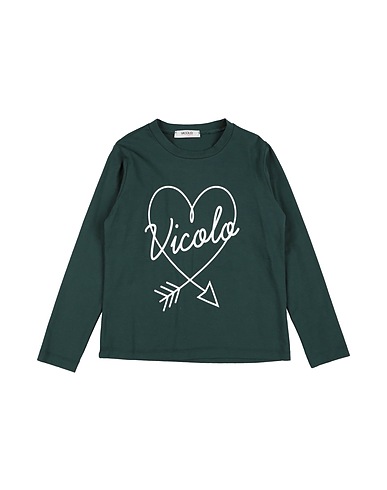 VICOLO T-Shirt Dunkelgrün 93% Baumwolle, 7% Elastan